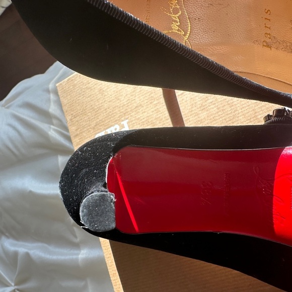 Christian Louboutin Black Heels with Embellishment - Picture 7 of 10